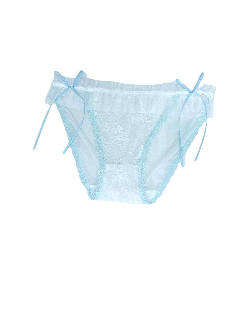 Milanblocks Coquette Ruffled Lace Panties with Bow Ties
