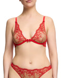 Dita Von Teese Lavinia Flame Plunge Bra Red