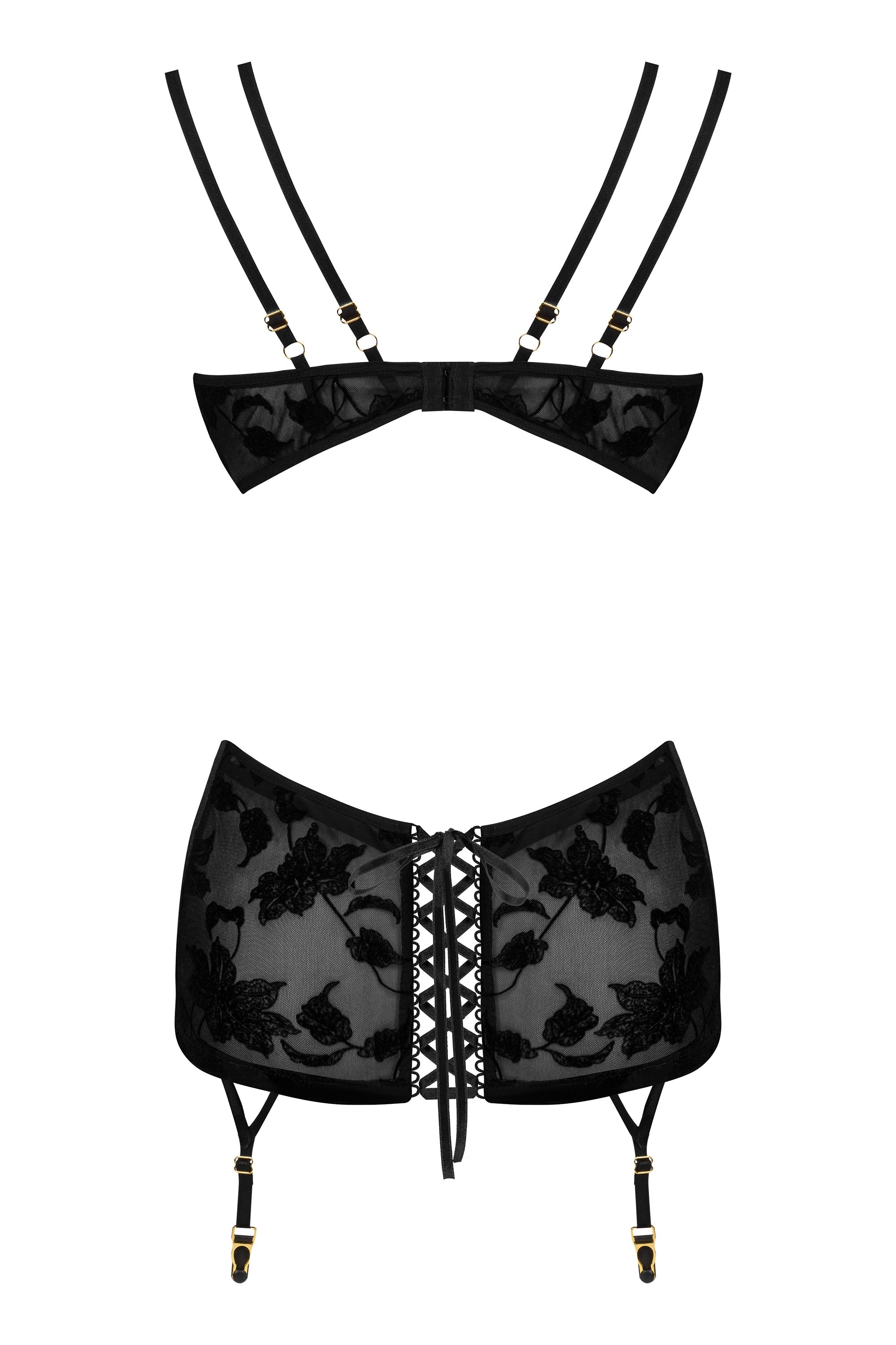 Beauty Night Xiomara Delicate Lace & Velvet Chemise