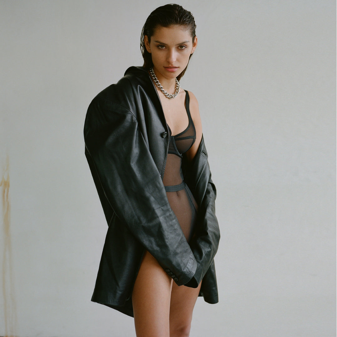 Sheer Mesh Bodysuit Kinga Mist Contour