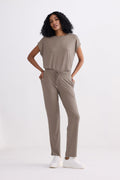 Relaxed Tee Set in Earth Grey